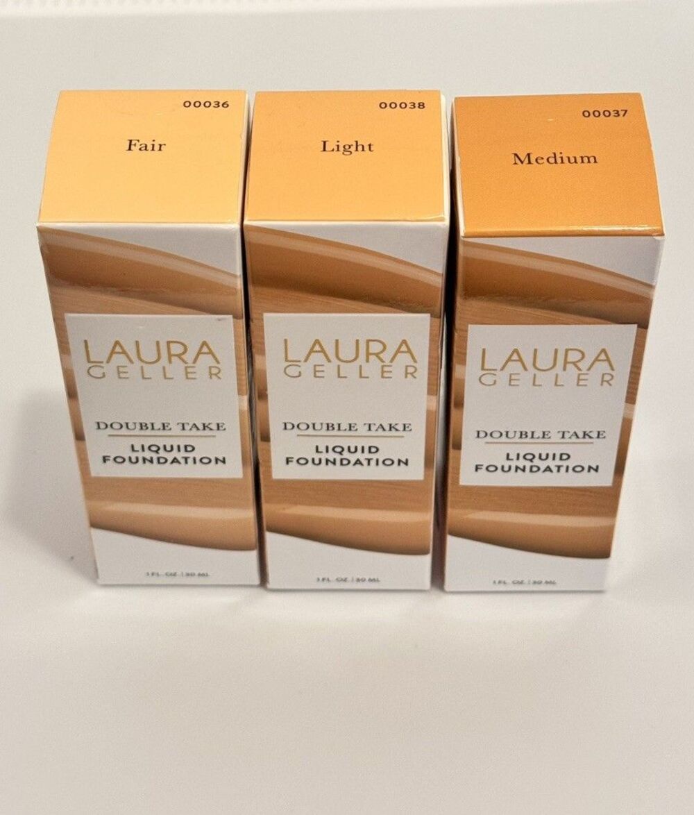 Laura Geller Double Take Liquid Foundation Full Size 1 oz BNIB Sealed